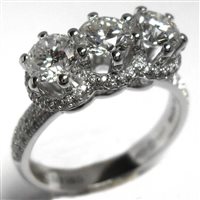 Anello Damiani Donna Minou Fullpave in Oro bianco Diamante 81050255 - 81050255